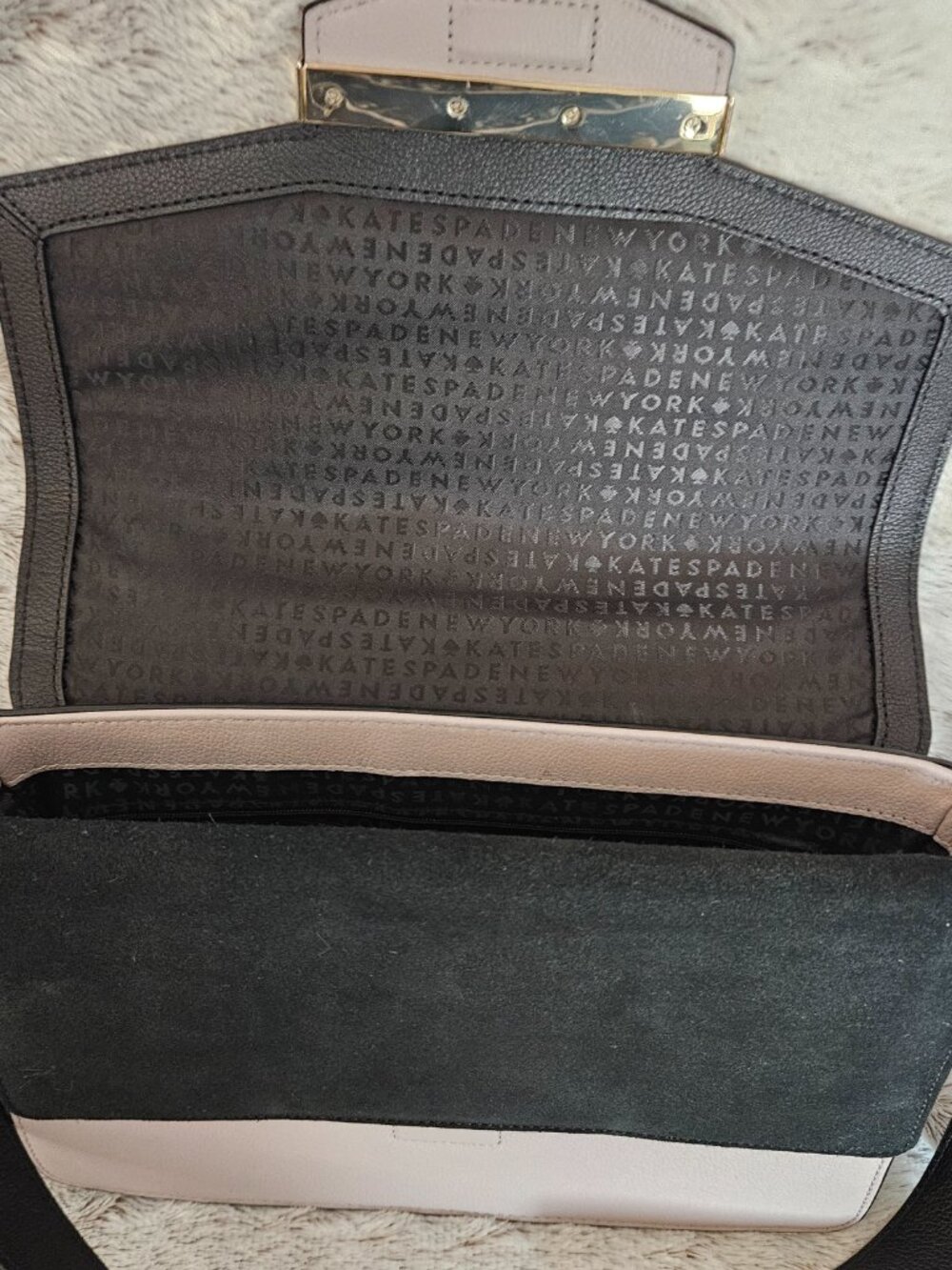 Kate Spade Carmel Court Gray/Black Bag AND Matching Wallet {#817-2} - Picture 7 of 14